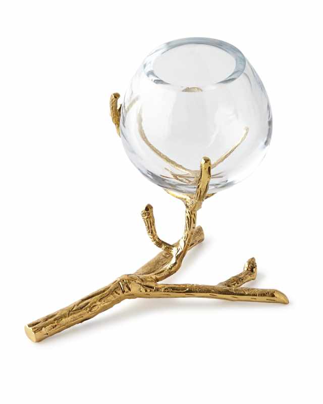 Twig Brass Vase Holder